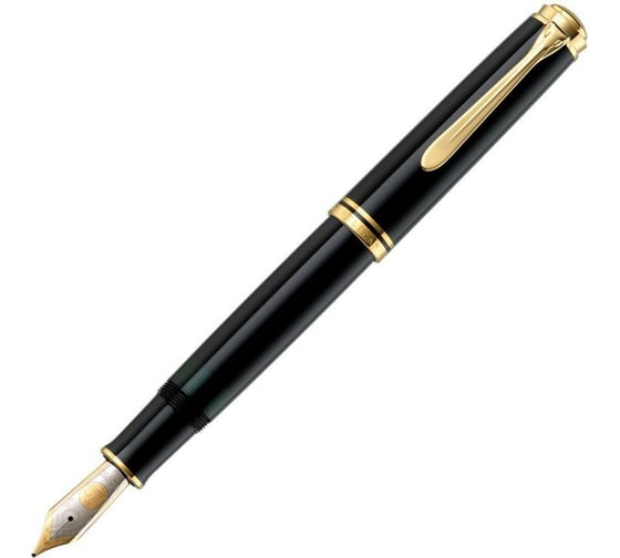 Перьевая ручка Pelikan Souveraen Black GT, M 995571