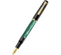 Перьевая ручка Pelikan Elegance Classic Black and Green Marbled GT, M 994103