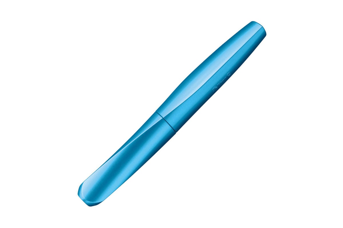 Stylo Roller Pelikan TWIST Bleu Givré - Encre Effaçable - Confort Droitiers Et Gauchers
