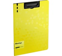 Папка-планшет Berlingo с зажимом Neon A4, пластик, 1800 мкм, желтый неон PPf_93301