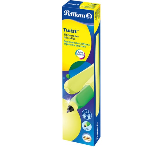 Ручка-роллер Pelikan Office Twist Standard Yellow Neon, M PL807289