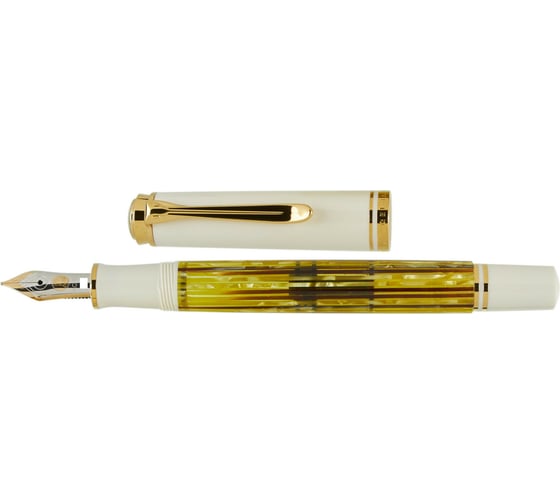 Перьевая ручка Pelikan Souveraen White Tortoise GT, F 934166