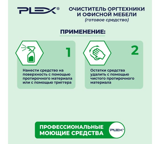 Очиститель оргтехники и офисной мебели PLEX 1 л УТ000005575