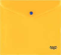 Папка-конверт на кнопке Мульти-Пульти А5+, 160 мкм, полупрозрачная, оранжевая ПНК_41378