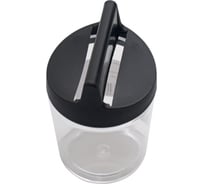 Магнитная скрепочница СТАММ без скрепок, прозрачная-черная ПС02