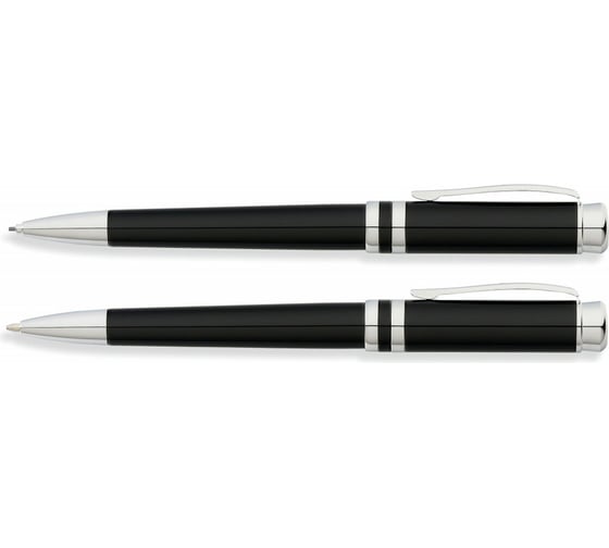 Подарочный набор FranklinCovey Freemont - Black Chrome, шариковая ручка, карандаш, M FC0031-1