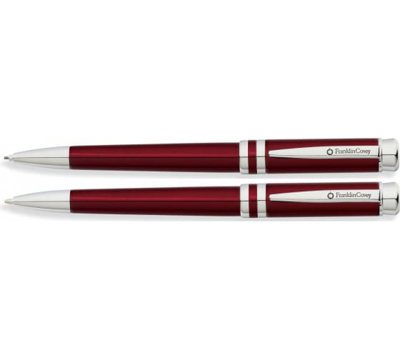 Набор подарочный FranklinCovey Freemont - Red Chrome, шариковая ручка, карандаш, M FC0031-3 1