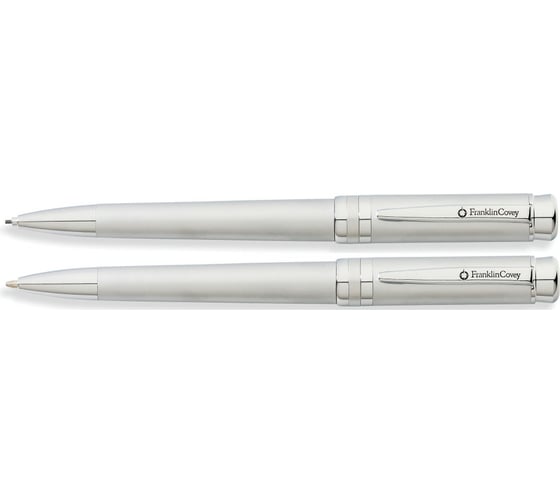Подарочный набор FranklinCovey Freemont - Satin Chrome, шариковая ручка, карандаш, M FC0031-2