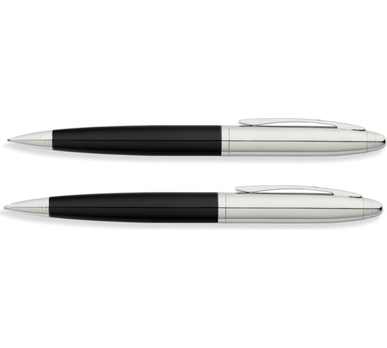 Подарочный набор FranklinCovey Lexington - Black Chrome, шариковая ручка, карандаш, M FC0011-1