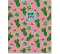 Бизнес-блокнот SVETOCH Мир кактусов 394 глянцевая ламинация, A5+ 64 листа клетка упаковка 18 шт 682820