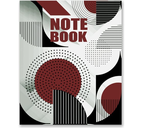 Бизнес-блокнот SVETOCH Геометрия цвета 403 матовая ламинация, A5+ 64 листа клетка упаковка 18 шт 682837 1