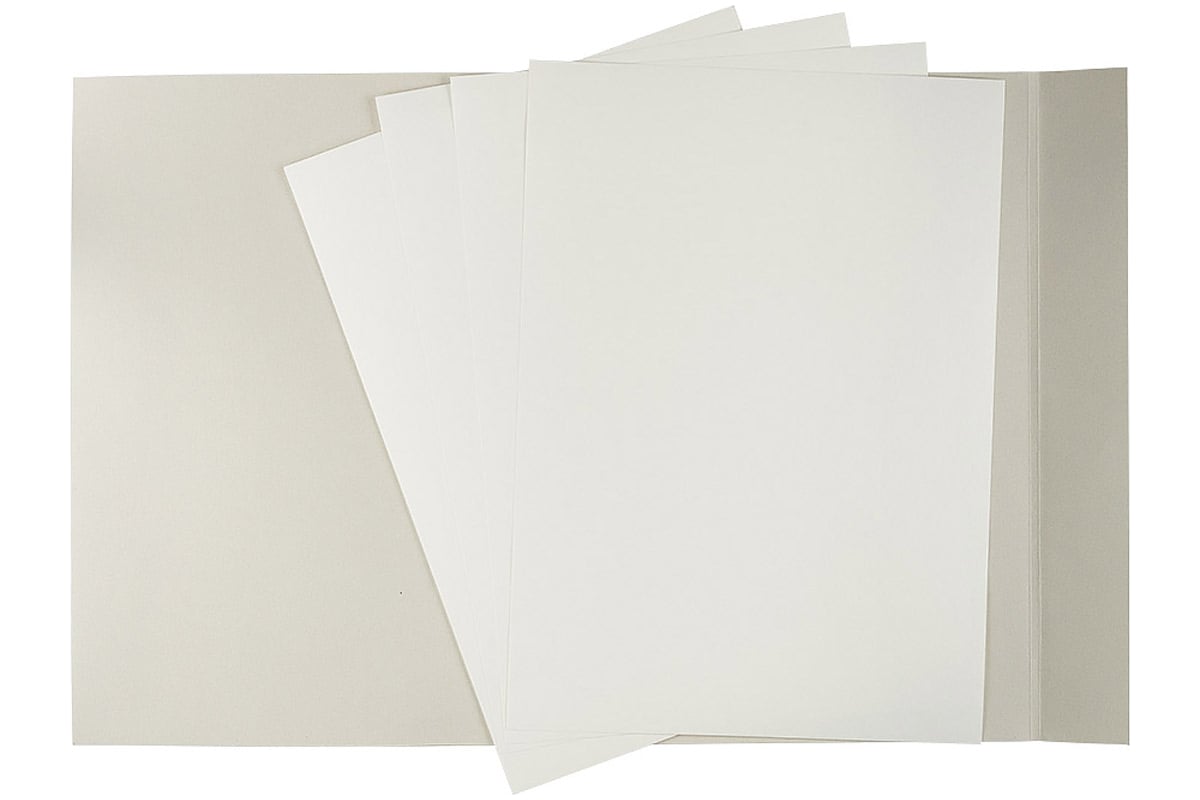 Папка с бумагой для акварели Аква-колор 200 г/м2 A4 папка 15 листов ...