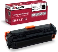 Лазерный картридж SONNEN SH-CF410X для HP LJ Pro M477/M452, высшее качество, черный, 6500 страниц 363946