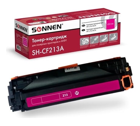 Лазерный картридж SONNEN SH-CF213A для HP LJ Pro M276, высшее качество, пурпурный, 1800 страниц 363961