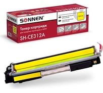 Лазерный картридж SONNEN SH-CE312A для HP СLJ CP1025, высшее качество, желтый, 1000 страниц 363964