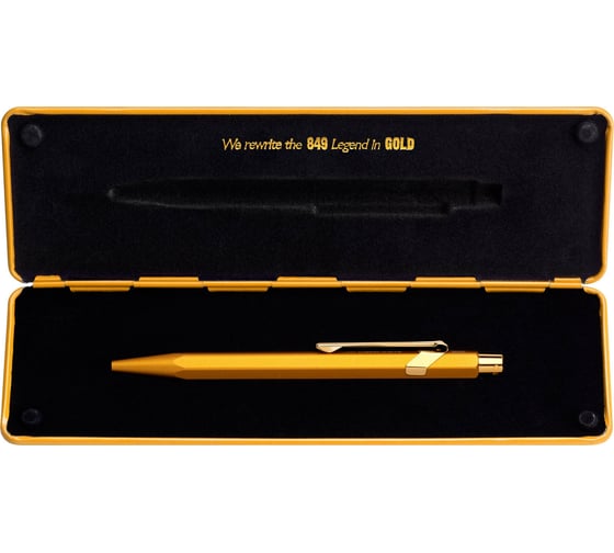 Шариковая ручка Caran d’Ache Carandache Office 849 GoldBar - шариковая ручка, M 849.999