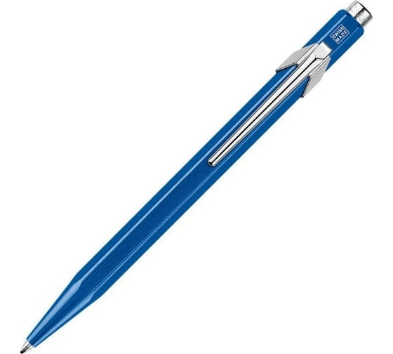 Шариковая ручка Caran d’Ache Carandache Office 849 Pop Line - Metallic Blue M 849.640 1