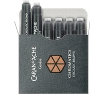 Чернила Caran d’Ache Carandache коричневый, 6 шт в упаковке 8021.049