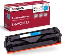 Лазерный картридж SONNEN SH-W2071A для HP СLJ 150/178, высшее качество, голубой, 700 страниц 363967