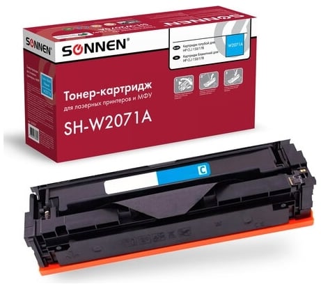 Лазерный картридж SONNEN SH-W2071A для HP СLJ 150/178, высшее качество, голубой, 700 страниц 363967