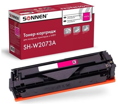 Лазерный картридж SONNEN SH-W2073A для HP СLJ 150/178, высшее качество, пурпурный, 700 страниц 363969