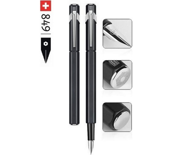 Перьевая ручка Caran d’Ache Перьевая ручка Carandache Office 849 Classic - Matte Black B 843.009