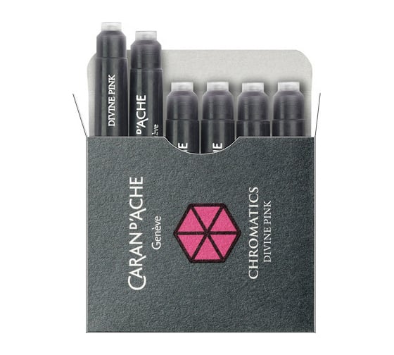 Чернила Caran d’Ache Carandache розовый, 6 шт в упаковке 8021.080 1