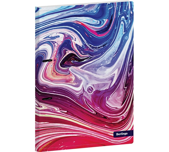 Папка на 2 кольцах Berlingo Liquid Wave 24 мм, 600 мкм, с рисунком, D-кольца, с внутр. карманом RB4_2DS02 1