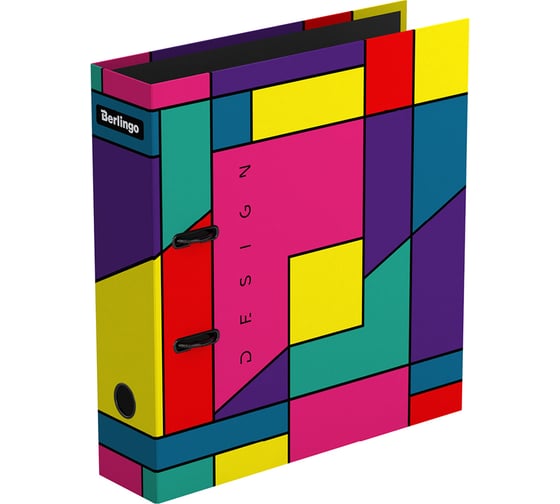 Папка-регистратор Berlingo Color Block, 80 мм, ламинированная, с рисунком AMl80S03 1