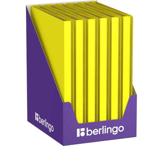 Папка с 20 вкладышами Berlingo Soft Touch, 17 мм, 700 мкм, желтая, с внутр. карманом DB4_20984
