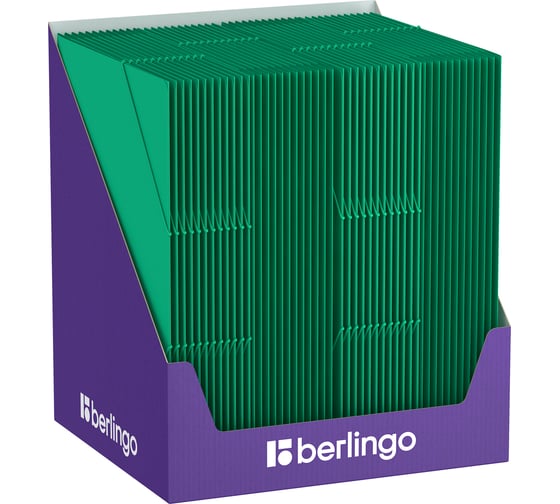 Папка на резинке Berlingo Soft Touch А4, 600 мкм, зеленая FB4_A4983