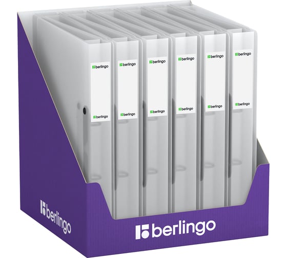 Папка на 2 кольцах Berlingo No Secret 40 мм, 700 мкм, полупрозрачная, D-кольца, с внутр. карманом RB4_24991