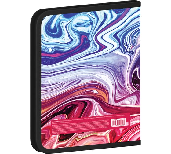 Папка на молнии Berlingo Liquid Wave А5+, 600 мкм, с рисунком ZF5_A5S02