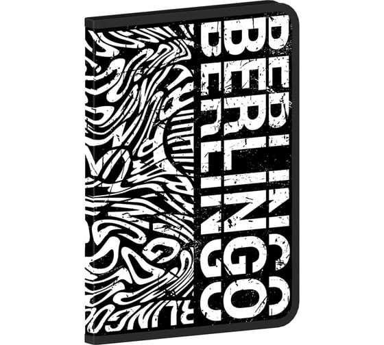 Папка на молнии Berlingo Monochrome А4, 600 мкм, с рисунком ZF4_A4S01