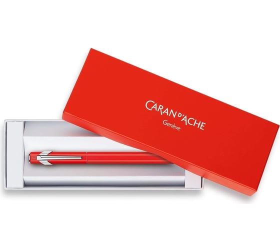 Перьевая ручка Caran d’Ache Carandache Office 849 Classic Seasons Greetings - Red M, подарочная 840.570