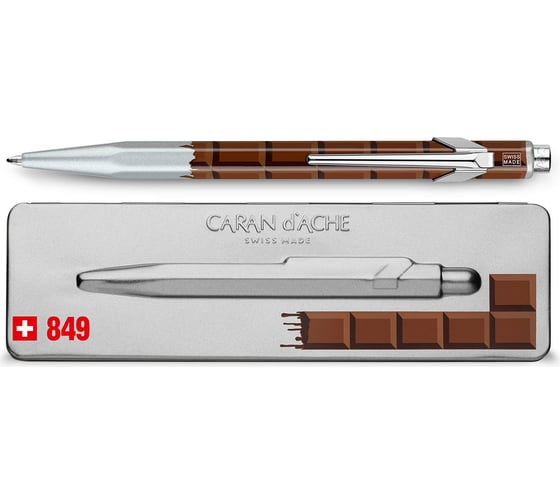 Шариковая ручка Caran d’Ache Carandache Office Essentialy Swiss - Chocolate M, металлическая 849.752