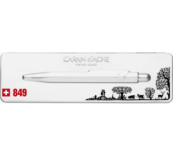 Шариковая ручка Caran d’Ache Carandache Office 849 Pop Line - Totally Swiss M 849.754