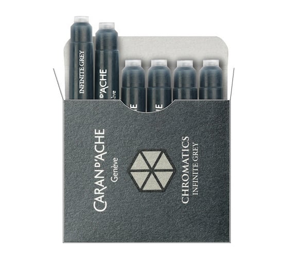 Чернила Caran d’Ache Carandache серый, 6 шт в упаковке 8021.005 1
