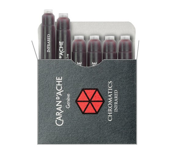 Чернила Caran d’Ache Carandache темно-красный, 6 шт в упаковке 8021.070 1