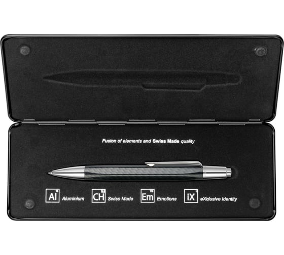 Шариковая ручка Caran d’Ache Carandache Office Alchemix - Carbone/Chrome M 4880.496