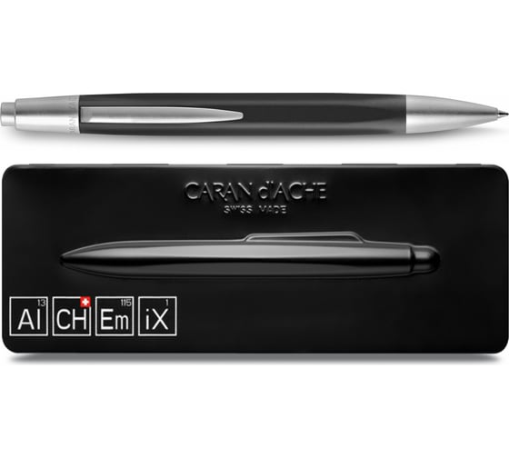 Шариковая ручка Caran d’Ache Carandache Office Alchemix - Carbone/Chrome M 4880.496