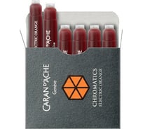 Чернила Caran d’Ache Carandache оранжевый, 6 шт в упаковке 8021.052