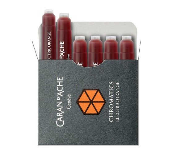 Чернила Caran d’Ache Carandache оранжевый, 6 шт в упаковке 8021.052 1