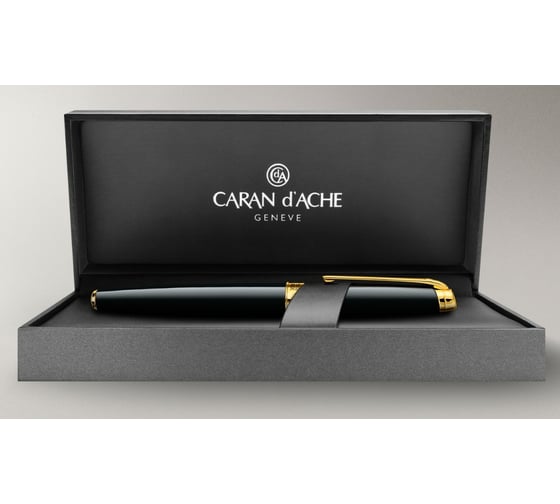 Шариковая ручка Caran d’Ache Carandache Leman - Ebony Black Lacquer GP F 4789.282