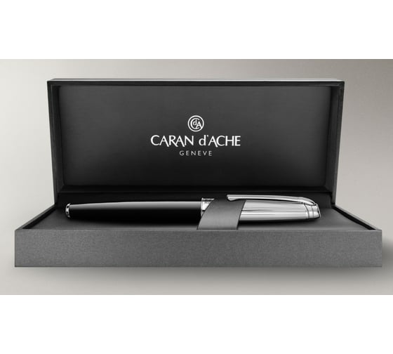 Шариковая ручка Caran d’Ache Carandache Leman - Bicolor Black Lacquer SP F 4789.289