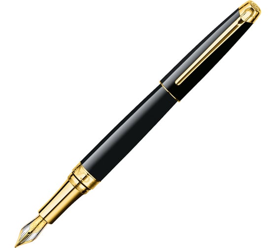 Перьевая ручка Caran d’Ache Перьевая ручка Carandache Leman - Ebony Black Lacquer GP F 4799.272 1