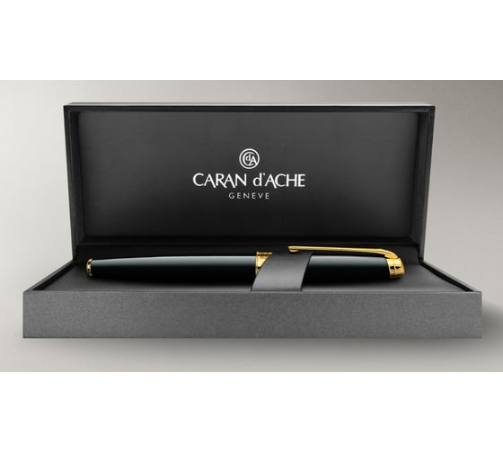 Перьевая ручка Caran d’Ache Перьевая ручка Carandache Leman - Ebony Black Lacquer GP F 4799.272