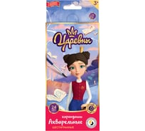 Набор акварельных карандашей Воскресенская карандашная фабрика Дарья заточенные 4 шт х 24 цвета 606542