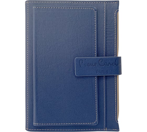 Записная книжка Pierre Cardin синяя в обложке 21,5х15,5х3,5 см PC190-F04-2