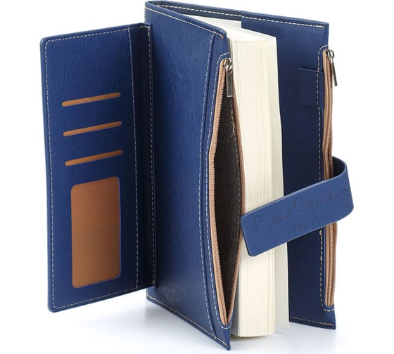Записная книжка Pierre Cardin синяя в обложке 21,5х15,5х3,5 см PC190-F04-2